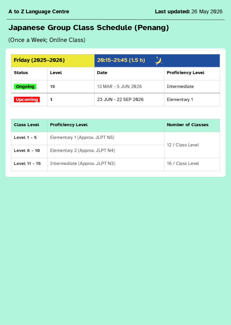 PP Group Class Schedule - MAY-A 2026